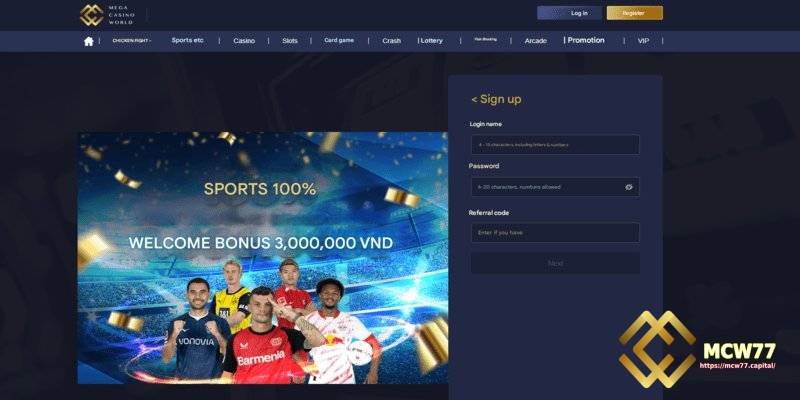 How to Register a Game Account on MCW77
